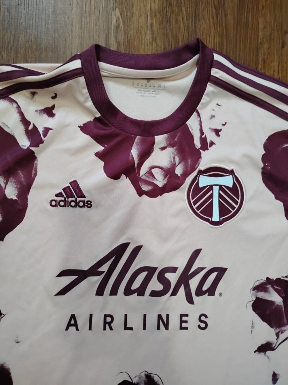 Adidas Portland Timbers 2022 Heritage Rose Kit Away Jersey Soccer